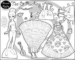 Tea And Ruching Princess Paper Doll Paper Dolls Princess Paper Dolls Paper Dolls Clothing
