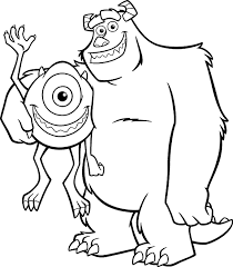 Select from 35870 printable coloring pages of cartoons, animals, nature, bible and many more. James P Sullivan And Mike Wazowski From Monster Inc Coloring Sheet Monster Coloring Pages Cartoon Coloring Pages Disney Coloring Pages