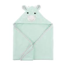 Extra soft animal face hooded baby towel for infant toddler newborn and kids at bath pool and beach, giraffe, one size. Zoocchini Baby Snow Terry Hooded Bath Towel Jaime The Giraffe