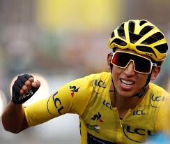 El ciclista colombiano, que celebró su segunda victoria en esta competencia. Eterno