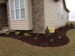 Low Maintenance Landscape Design Installation For Frontyard Areas By Ryan S Landscaping In Hano Home Landscaping Low Maintenance Landscaping Landscape Design