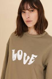 Sweats Femme ST23-3004 SWEAT STACY-KAKI Calie Paris