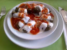 Fry quickly onions and bacon and add some chopped garlic near the end and add this to a bowl with the minced meat. Sarma Food Wikipedia