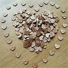 500pcs Rustic Wooden Love Heart Wedding Table Scatter Decoration Crafts Update Version Rustic Wedding Decor Cupcake Stand Wedding Wedding Table