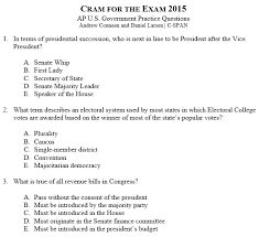 Review everything you need to know about the foundations of american democracy with these ap us gov unit 1 resources. Washington Journal On Twitter Answers Cram For The Exam 2015 Ap Government Practice Questions 3 Apgov Http T Co Epcbrhgaef