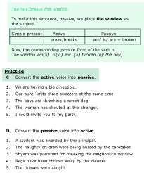 In active voice the subject is doing the action and the object is receiving the the passive voice uses the word by before its object and the past participle form of the verb. Grade 6 Grammar Lesson 11 Active And Passive Voice Active And Passive Voice Grammar Lessons Grammar