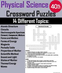 Then you probably can't resist the mystery of a good puzzle. Physical Science Crossword Puzzles Bundle Teaching Resources