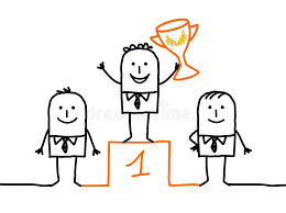 Featured 3rd place celebration memes. Cartoon Winner Man On Podium With Cup Stock Vector Illustration Of Challenger Business 111732685