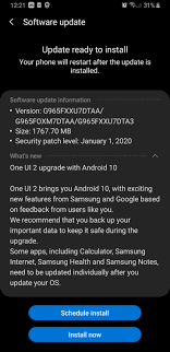 Download One Ui 2 0 Stable Android 10 For Samsung Galaxy S9 And S9 Plus Full Firmware