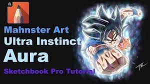If gokū is the future warrior 's master and they side with fu , gokū will adopt this form when fu boost the future warrior so they can fight gokū. How To Draw Ultra Instinct Aura Dragon Ball Super Sketchbook Pro Tutorial Mahnster Art Youtube