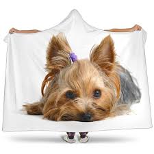 We create the custom pet pillows and blankets out of your pet photo. Yorkie Hooded Blanket Hoodie Blanket Yorkie