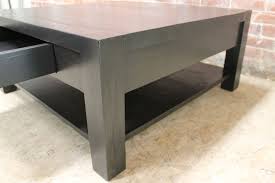 One (1) unfinished solid wood table leg in the wood of your choice. Square Parsons Style Coffee Table Ecustomfinishes