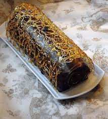 Buche De Noel Caramel Cage Dessert Decoration Cake Roll Sweet Desserts