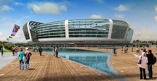 The stadium was specifically built to become the centrepiece of the 2015 european games and become. Baku Olympic Stadium Azerbaijan Building E Architect