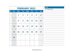 These calendars will help you plan and manage your tasks more productively. Free Download Printable February 2021 Calendar Large Space For Appointment And Notes