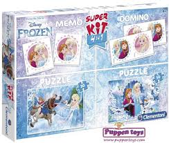 How to make a puzzle: Frozen Puzzle Memo And Domino Clementoni Juguetes Puppen Toys