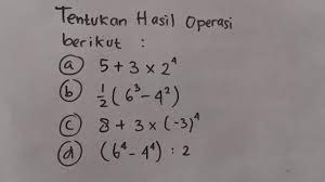 Tentukan hasil operasi hitung bilangan akar pangkat tiga berikut. Operasi Hitung Campuran Bilangan Berpangkat Matematika Smp Youtube
