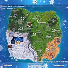 Fortnite map saison 1 2 3 4 5 6 7 8. Fortnite Les Defis Saison 7 Semaine 7 En Detail Try Agame