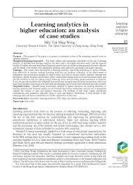 The malaysian international scholarship is an initiative by the ministry of education malaysia to study masters, ph.d. Pdf Learning Analytics In Higher Education An Analysis Of Case Studies