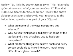Read full profile the householdhacker youtube channel is filled with an array of useful tips and t. Solved Review Ted Talk By Author James Lyne Title Chegg Com