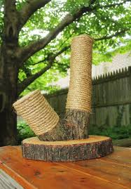 Handmade Recycled Tree Limb Cat Scratching Ot Hagendorforiginals Rustic Cat Furniture Cat Scratching Post Cat Scratcher