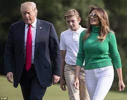 As she boarded a plane to head to mcallen, texas, for a surprise visit to the heart of the family separation crisis at the southern border, melania trump was spotted wearing a coat with these words scrawled on the back: Melania Trump Dons A Pussy Bow Blouse And 2 100 Pantsuit At A Cyberbullying Summit Daily Mail Online