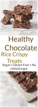 Healthy Chocolate Rice Crispy Treats Recipe Nourish Your Glow Recipe In 2020 Chocolate Rice Crispy Treats Crispy Treats Crispy Treats Recipe