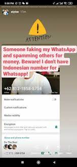 Alvin Tse Mifan On Twitter Hi Twitter Followers Someone Trying To Fake My Whatsapp Account And Spam For Money In Indonesia With This Whatsapp Number 62 812 1858 5754 Please Beware Https T Co In4d2du92r