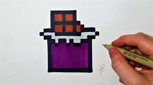 Dessin Tablette De Chocolat Pixel Art Facile Youtube