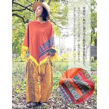 エスニック ポンチョ