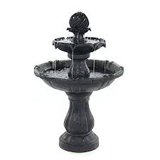 Maybe you would like to learn more about one of these? Sunnydaze 2 Tier Solar Powered Outdoor Water Fountain With Battery Backup Outdoor Garden And Patio Decor Waterfall Feature Black Finish 35 Inch Buy Online In El Salvador At Elsalvador Desertcart Com Productid 2263632