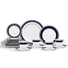 Dinnerware set, service for 4, created for macy's $612.00 sale $199.99 Crestwood Cobalt Platinum 20 Piece Set Http Noritakechina Com Dinnerware Sets Html Noritake Casual Dinnerware Dinnerware Sets