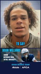 "Where I find the most fulfillment is being able to reach out to other  people.", @dvnwilliams9