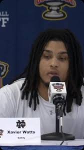 @ndfootball safety Xavier Watts shares his thoughts