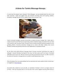 Massage tantrique du sexe masculin. Calameo A Ideas For Tantric Massage Therapy