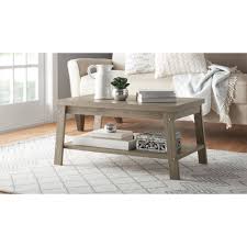 Vasagle industrial coffee table with storage shelf for living room, wood look accent furniture with metal frame, easy assembly, rustic brown ulct61x. Mainstays Logan Coffee Table Multiple Finishes Walmart Com Walmart Com