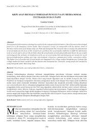 Jangan sampai merugikan orang lain apalagi dituding sebagai provokator. Pdf Kepuasan Remaja Terhadap Penggunaan Media Sosial Instragram Dan Path