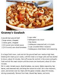 Granny S Goulash Going To Half This Recipe And Add Red Bell Pepper And Use Rotel Tomatoes To Kick It Up A Bit Recipes Goulash Recipes Food