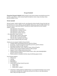 Pengertian kalimat menurut para ahli. Paragraf Induktif