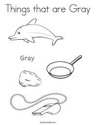 Color this outline of a hand, or trace and cut out to make a great shapebook. Things That Are Gray Coloring Page Preschool Coloring Pages Coloring Pages Homeschool Art Lesson