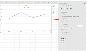 how to move y axis to left right middle in excel chart