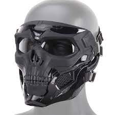 Spooky Skeleton Camo Mask Video In 2020 Airsoft Mask Skeleton Mask Mask