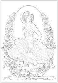 35+ pin up coloring pages for printing and coloring. Pin Up Vintage Adult Coloring Pages