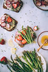 I've been tasked with bringing an appetizer to my aunt's for easter. Two Savory Almond Ricotta Toasts For Spring Strawberry Radish Cucumber Dill Asparagus Will Frolic For Food