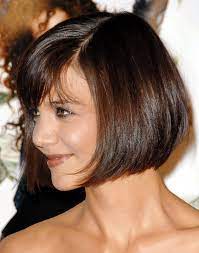 Katie Holmes Bob With Side Swept Bangs Haarschnitt Haarschnitt Bilder Bob Frisur