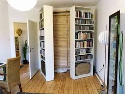 Ikea Murphy Bed Hack Where I Would Use Wheels On The Bookcases Diy Klappbett Klappbett Schreibtisch
