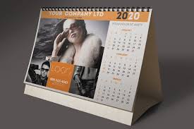 Desk Calendar Mock Up In 2020 Desk Calendar Mockup Desk Calendars Desk Calendar Template
