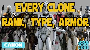 The army is the oldest and most senior among the branches. Every Clone Rank Type Armor Star Wars Lore Canon Youtube
