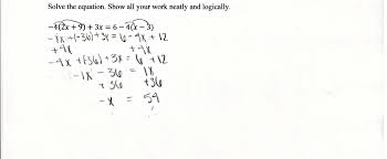 These 10 worksheets involve solving the variables. Linear Equations 3 Students Are Asked To Solve A Linear Equation In One Variable With Rational Coe