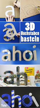 Namensschild fur die haustur aus salzteig basteln so gehts autor. 3d Buchstaben Selber Basteln Anleitung Und Vorlagen Talu De Basteln Buchstaben Dekorieren Basteln Mit Buchstaben